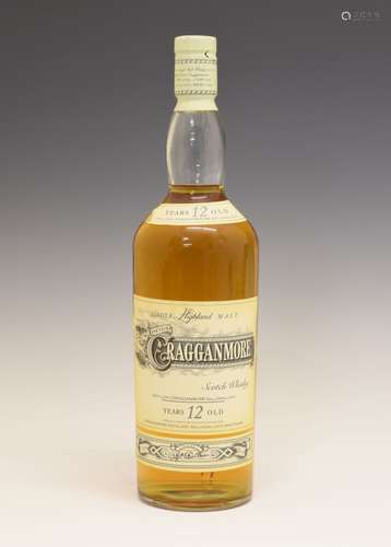 Cragganmore 12 Years Old Single Highland Malt Scotch Whisky, one litre bottle Condition: Seal is