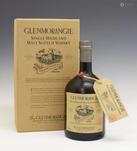 Glenmorangie Traditional 10 Years Old 100° Proof Single Highland Malt Scotch Whisky, one litre