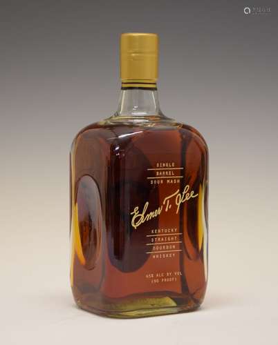 Bottle Elmer T. Lee single barrel sour mash Kentucky straight bourbon whiskey (1) Condition: