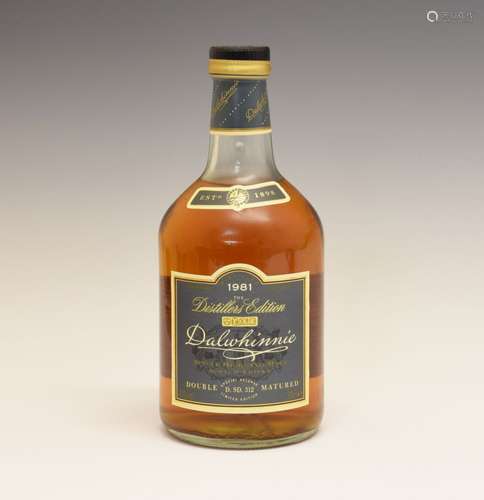 Dalwhinnie Distiller's Edition Single Highland Malt Scotch Whisky, distilled 1981, one bottle