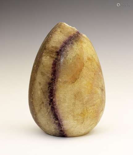 Large Blue John (Castleton, Derbyshire) 'egg', probably Miller's Vein, 12cm wide x 18cm high,