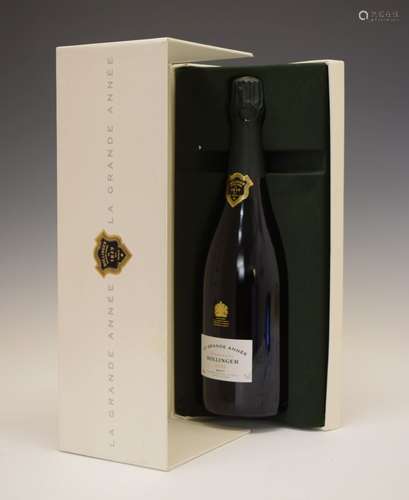 Bottle of Bollinger La Grande Annee Brut Champagne, 2002 vintage, in presentation box (1) Condition: