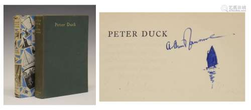 Books - Ransome Arthur - 'Peter Duck' signed First Edition 1932, signed with small thumb nail ink