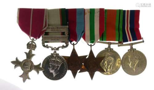 British World War II Medal group awarded to Major GJ McLean of the Royal Signals comprising 1939-