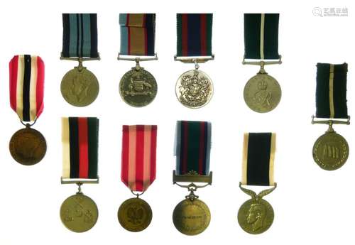 Mixed group of ten various war medals to include India Service Medal, Australia Service Medal