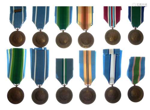 Sixteen United Nations Organisation Medals, for various campaigns to include: Korea (1950-1953),