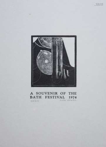 Peter Blake (b.1932 - ) - Signed limited edition print - 'A souvenir of the Bath Festival 1974',