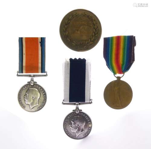 British Medal Group awarded to Petty Officer JN McArthur, who served on HMS Furious comprising: