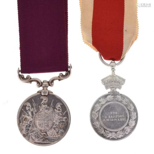 Abyssinian Victorian War Medal 1867-8 awarded to 876 Private H Radford H.M.45 Regiment, together