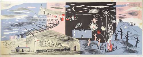 John Piper (1903-1992) - Nursery Frieze II, a colour lithograph, published by Contemporary