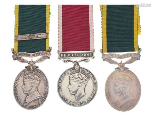 Two George VI British 'For Efficient Service' Medals awarded to 2339575 Corporal F Fitzgerald of the