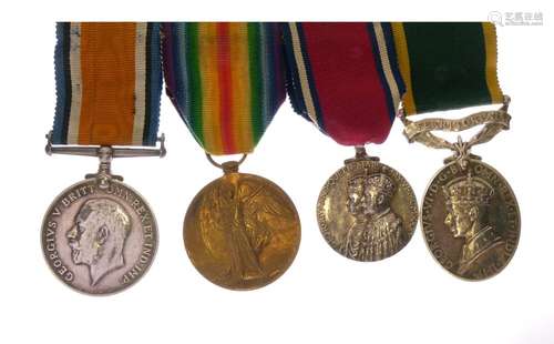 British World War I Medal Pair awarded to PLY.14007 Corporal.FJ Gibbings of the Royal National