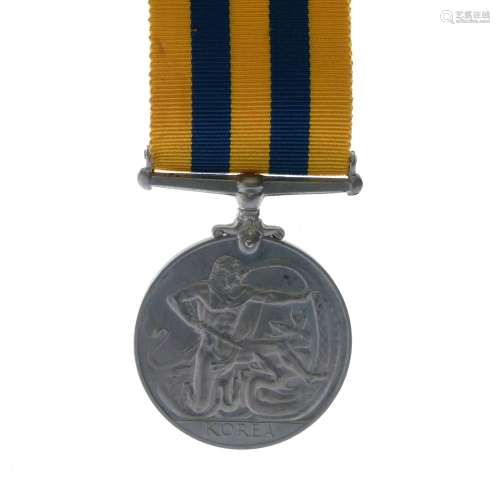 Elizabeth II Korean War (1950-1953) Medal awarded to 22288502 CFNA.Kennedy of the Royal Electrical