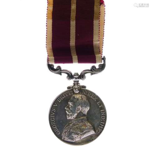 George V British Meritorious Service Medal awarded to 1151 CSMJR JW. Johnson of the 13th Middlesex