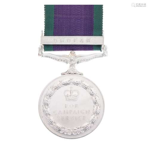 Elizabeth II Dhofar/Omani Civil War 1962-1976 Campaign Service Medal awarded to 23784878 Corporal RD