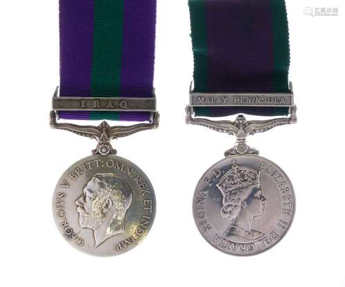 George V British General Service Medal awarded to M-18354ACPL FW Arnold of the Royal Army Service
