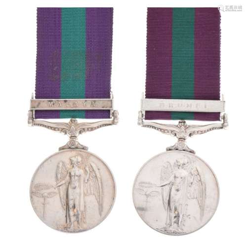 Elizabeth II Brunei 1962 Medal awarded to 22563231 Corporal N Haye of the Royal Signals having
