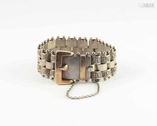 ARMBAND, 925/ooo Silber, Gürtel, L 18, 54,5g