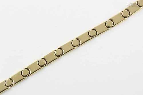 ARMBAND, 585/ooo Gelbgold, L 17,5, 12,2g, ITALIEN, um 1990