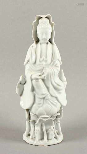 BLANC DE CHINE-GUANYIN, Porzellan, H 21,5, best., CHINA