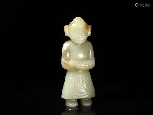 A Chinese Jade Figure Ornament