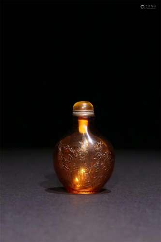 A Chinese Colored Glaze Snuff Bottle
