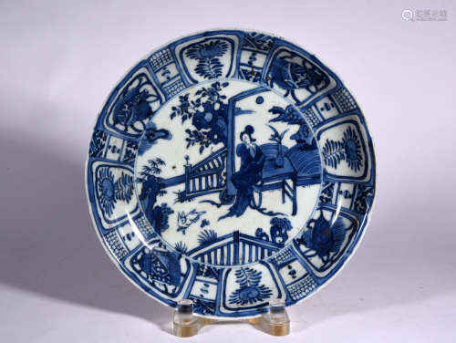 A Chinese Blue and white Porcelain Plate  