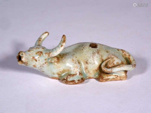 A Chinese Cow Shape Porcelain Water Dropper