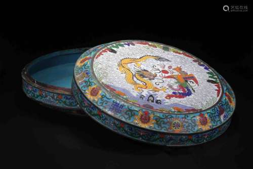 A Chinese Cloisonne Enamel Covered Box