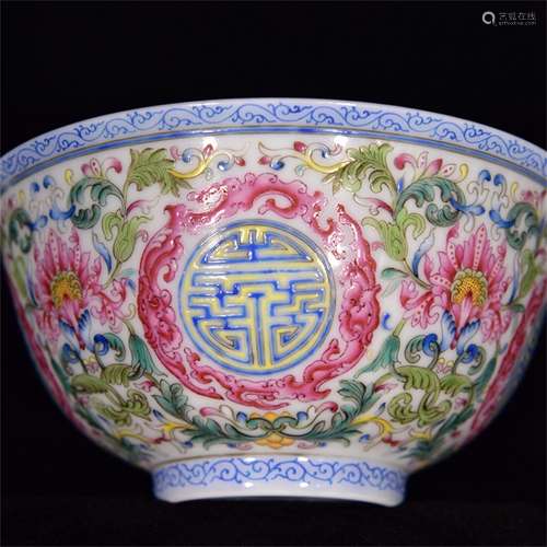 A Chinese Famille Rose Porcelain Bowl