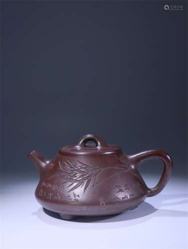 A Chinese Red Pottery Teapot