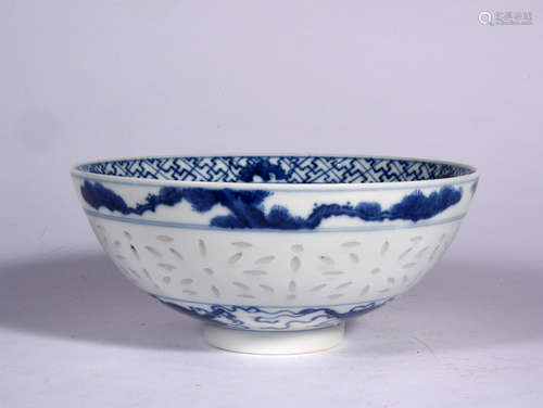 A Chinese Blue and White Porcelain Bowl