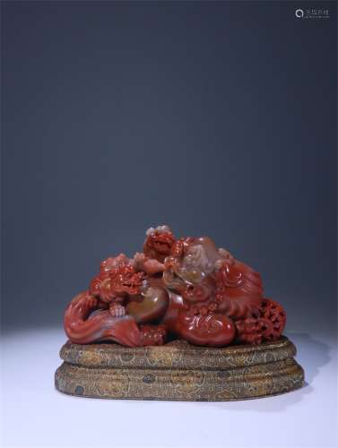 A Chinese Furong Stone Ornament