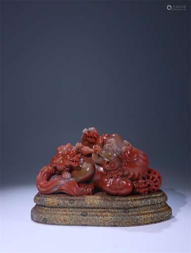 A Chinese Furong Stone Ornament