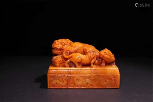 A Chinese Tianhuang Stone Carved Seal