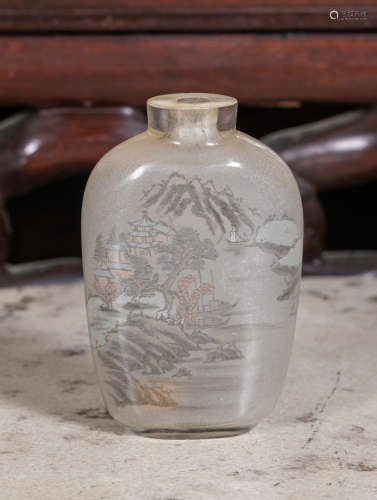 Chinese Antique inside panting Snuff Bottle