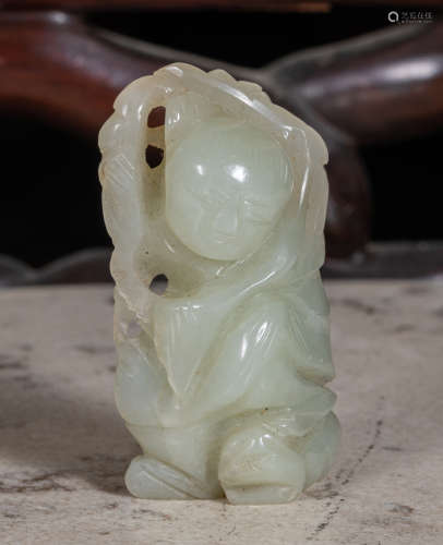 Ming Dynasty Chinese Antique jade boy