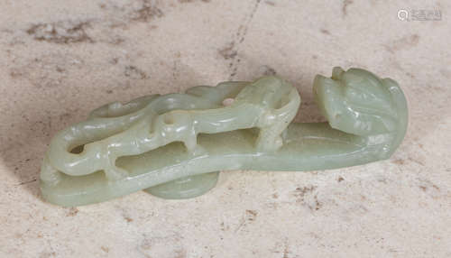 Chinese Ming Dynasty antique jade garment hook