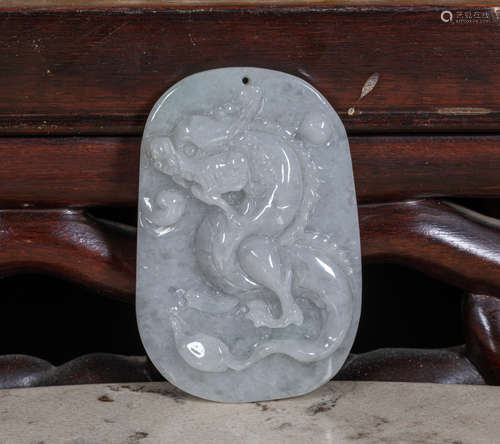 Chinese export jade jadeite pendant