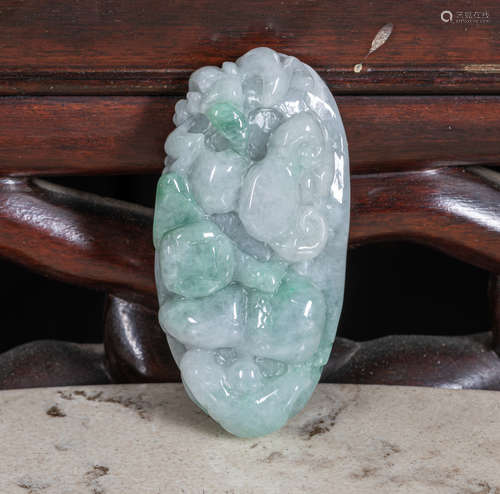 Chinese export jade jadeite pendant