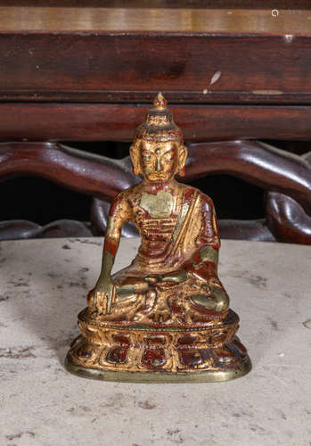 Chinese Antique gilt bronze buddha