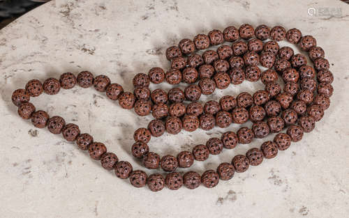 Chinese Antique carved nuts prayer beads