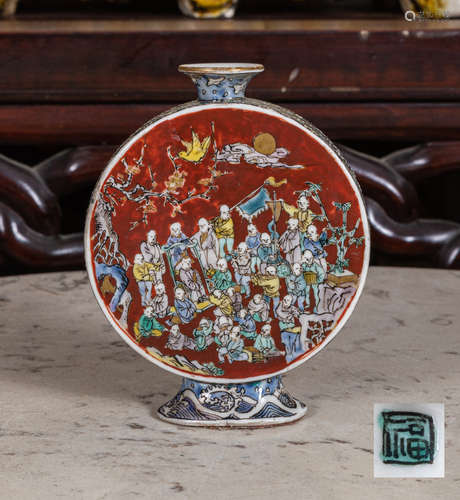 Important Asian antique Porcelain Snuff Bottle