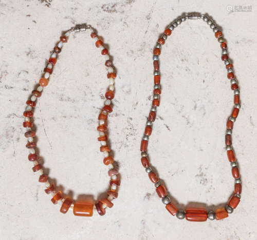 Collection of Native American Style Amber Necklace