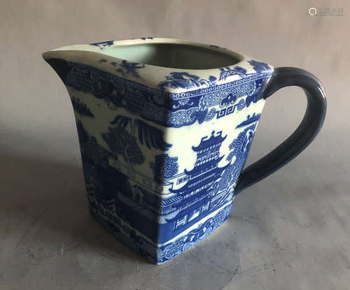 Royal Vitoria England Ironstone Blue & white pitcher