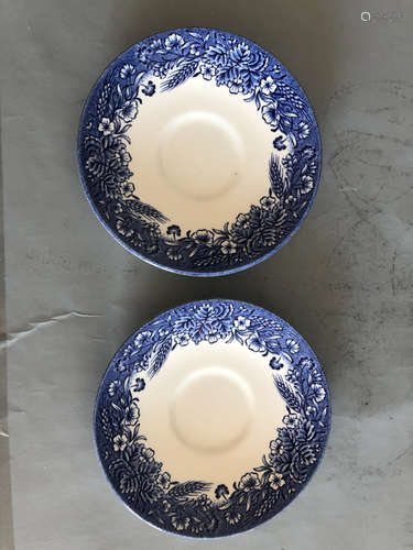 Churchill England blue & white small plate  for 2