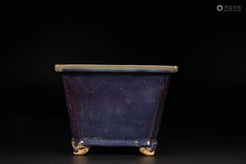 A CHINESE JUN-TYPE FLOWER POT, SONG DYNASTY