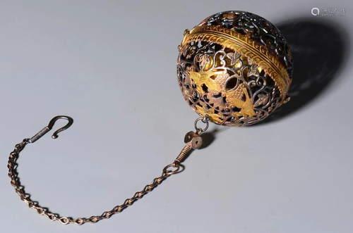 A CHINESE RARE PERFUME HANG BALL,TANG …