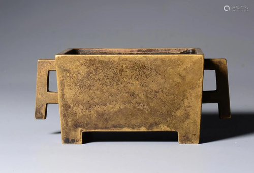 A CHINESE BRONZE CENSER WITH XUANDE MARK…