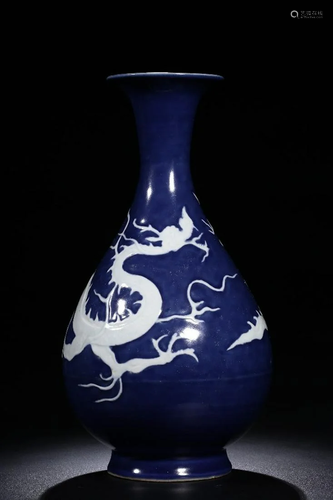 A CHINESE SACRIFICIAL BLUE-GLAZED â€…